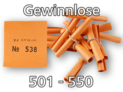Röllchenlose orange, 501 - 550