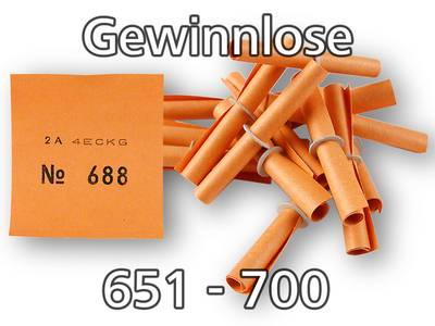 Röllchenlose orange, 651 - 700