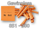 Röllchenlose orange, 851 - 900