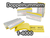 Doppelnummern Set, gelb, 1-4000, (4 x P/1000 in 100er...