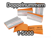 Doppelnummern Set, orange, 1-5000, (5 x P/1000 in 100er...