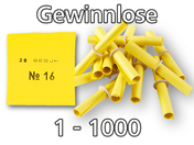 Röllchenlose gelb, Set 1-1000