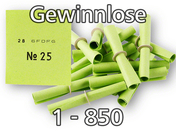 Röllchenlose grün, Set 1-850