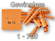 Röllchenlose orange, Set 1-700