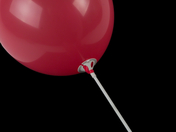 Ballon-Kunststoff-Haltestäbe mit verknotungsfreien Patent- Fix-Verschluß P/100