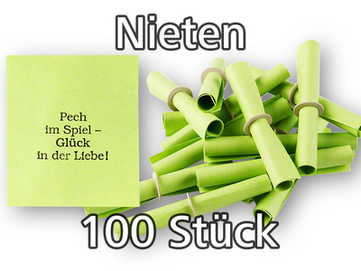 Röllchenlose grün, 100 Nieten, P/100