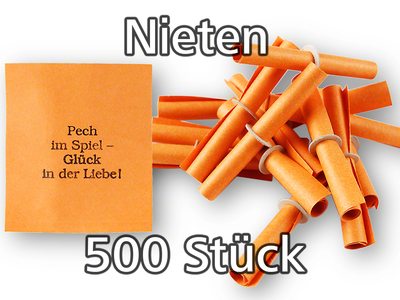 Röllchenlose orange, 500 Nieten (5 x P/100)
