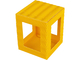 Laternenrohlinge aus 3D-Wellpappe 13,5x13,5x18cm, 5 Stück, gelb