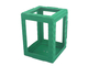 Laternenrohlinge aus 3D-Wellpappe 13,5x13,5x18cm, 5 Stück, grün