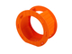 Rundlaternen-Rohlinge aus 3D-Wellpappe, 22cm hoch, 5 Stück, orange