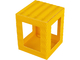Laternenrohling-Mini aus 3D-Wellpappe, 10x10x12cm, 5 Stück, gelb