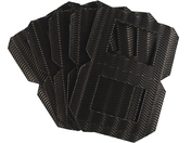 Laternenrohling-Mini aus 3D-Wellpappe, 10x10x12cm, 5 Stück, schwarz
