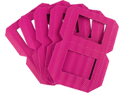 Laternenrohlinge aus 3D-Wellpappe 13,5x13,5x18cm, 5 Stück, pink