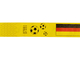TYSTAR-Eintrittskontrollbänder, gelb, Design "Fußball", P/100