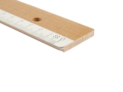 Holzlineal mit weißem Druck, 30 cm