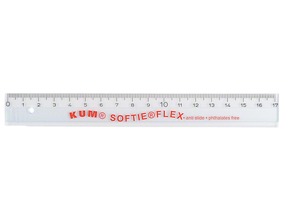 Lineal Softie Flex, 17 cm, klar