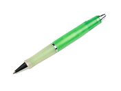 Kugelschreiber aus grünem Kunststoff, blau