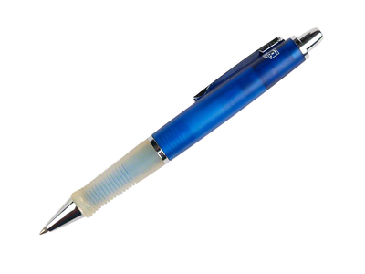 Kugelschreiber aus blauem Kunststoff, blau