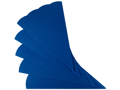 Schultüte aus 3D-Wellpappe, 68 cm, P/5 Stück, blau