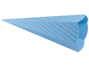 Schultüte aus 3D-Wellpappe, 68 cm, hellblau