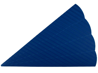 Schultüte aus 3D-Wellpappe, 68 cm, blau