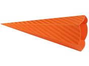 Schultüte aus 3D-Wellpappe, 68 cm, orange