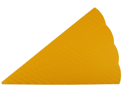 Schultüte aus 3D-Wellpappe, 68 cm, gelb