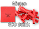 maru-Röllchenlose mit Pappringverschluß, rot, 600 Nieten