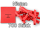 maru-Röllchenlose mit Pappringverschluß, rot, 700 Nieten