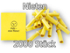 Röllchenlose gelb, 2000 Nieten (20 x P/100)