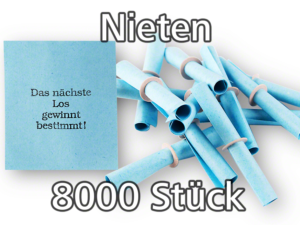 Röllchenlose blau, 8000 Nieten (80 x P/100), 399,20 €