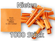 Röllchenlose orange, 1000 Nieten (10 x P/100)