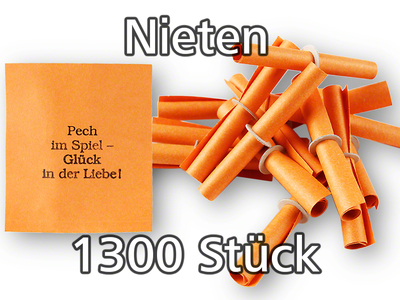 Röllchenlose orange, 1300 Nieten (13 x P/100)