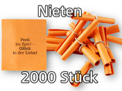 Röllchenlose orange, 2000 Nieten (20 x P/100)