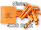 Röllchenlose orange, 4000 Nieten (40 x P/100)