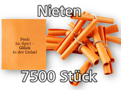 Röllchenlose orange, 7500 Nieten (75 x P/100)
