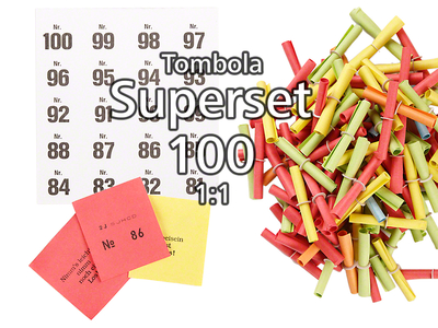 100-er Tombola Superset 1:1, bunt gemischt