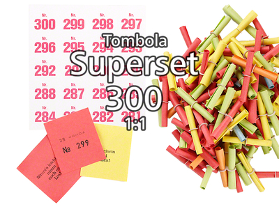300-er Tombola Superset 1:1, bunt gemischt