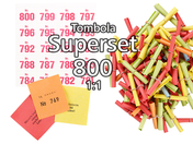 800-er Tombola Superset 1:1, bunt gemischt