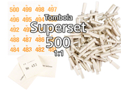 500-er Tombola Superset 1:1, weiss