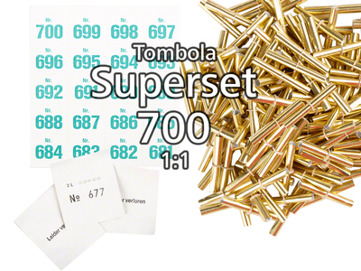 700-er Tombola Superset 1:1, gold-glänzend