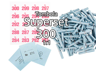 300-er Tombola Superset 1:1, blau