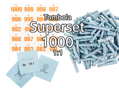 1000-er Tombola Superset 1:1, blau
