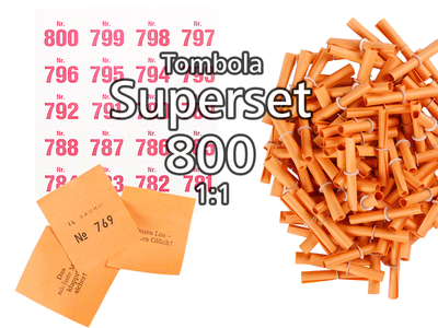 800-er Tombola Superset 1:1, orange