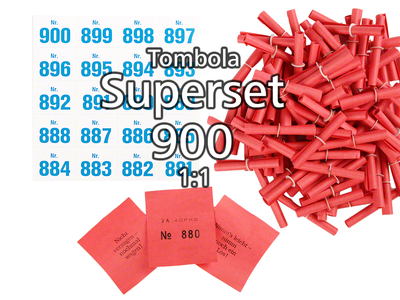 900-er Tombola Superset 1:1, rot