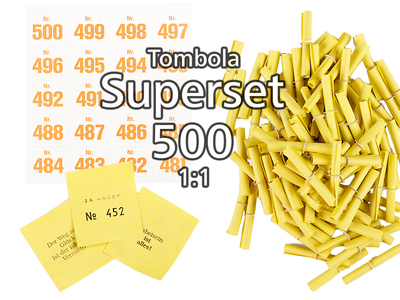 500-er Tombola Superset 1:1, gelb