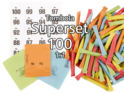 100-er Tombola Superset 1:1 Sicherheitslose