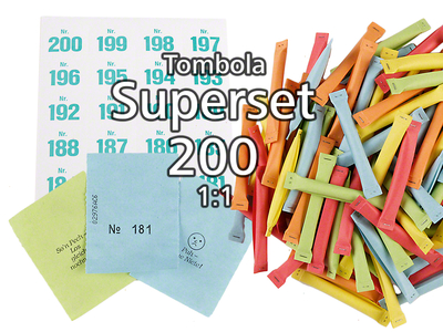 200-er Tombola Superset 1:1 Sicherheitslose