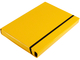 Sammelbox DIN A4, mit Gummizugverschluß, gelb