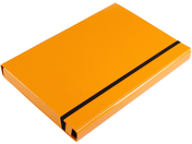 Sammelbox DIN A4, mit Gummizugverschluß, orange